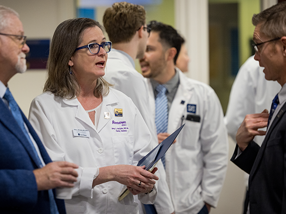 UNR Med faculty at an event