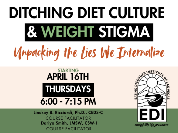 Ditching Diet Culture & Weight Stigma Graphic