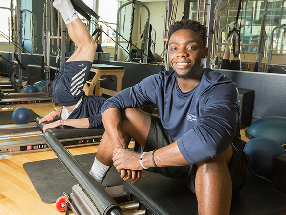 Students working out