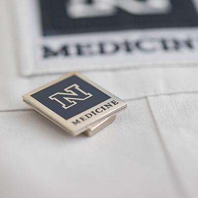 Medicine Lapel Pin and White Coat