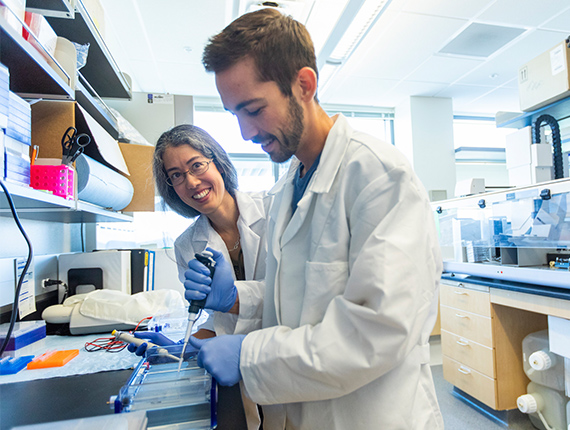 Researchers in Lab