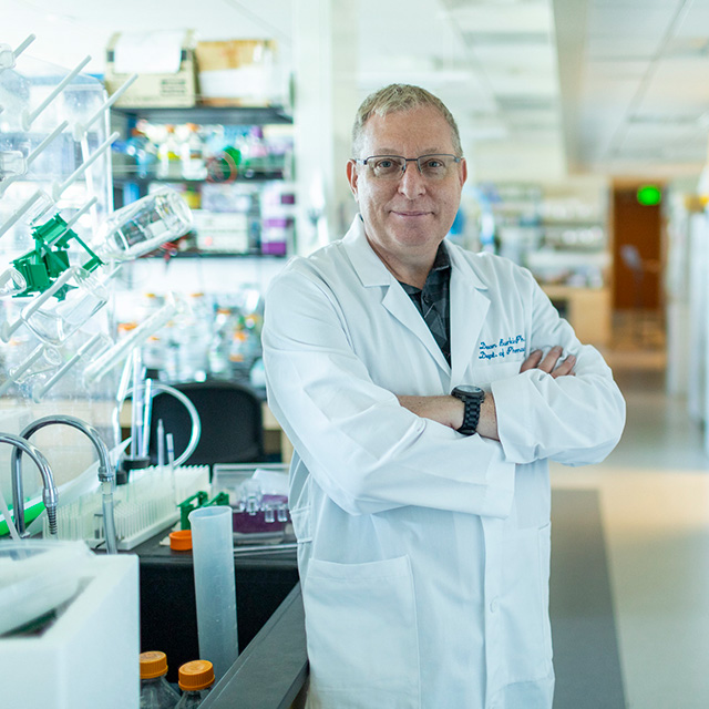 Researcher in lab