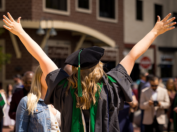 student at UNR Med graduation