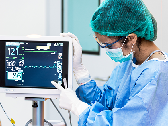 medical professional in hospital setting