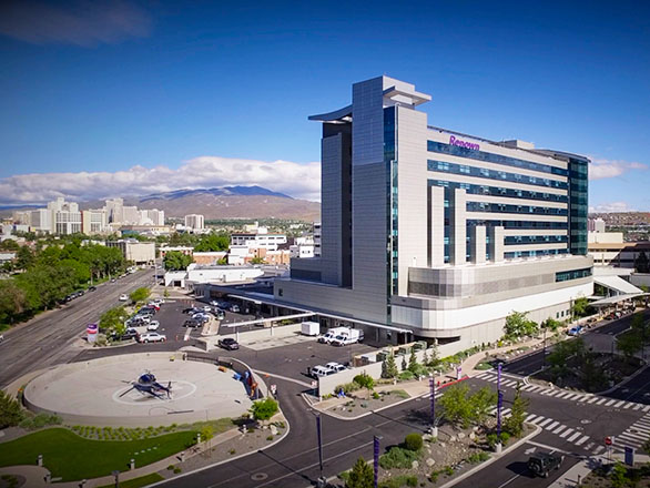 The Renown Regional Health building in Reno, Nevada