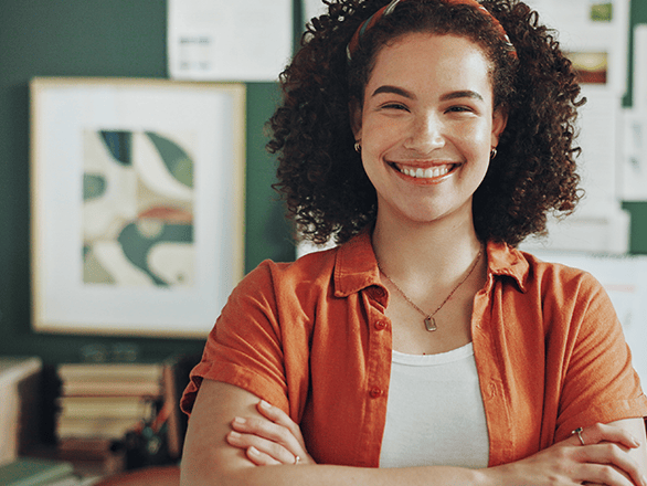 young female working professional